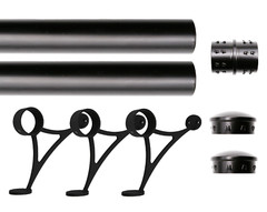Foot Rail Bracket Rest Step multi-size Stainless Steel Tubing complete kit 2″ OD