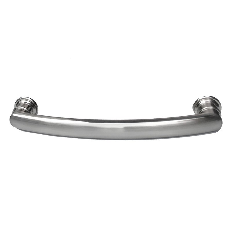 Cabinet Knobs Pulls Transitional Arch Round Brushed Nickel Kitchen Bath Drawer gallery
