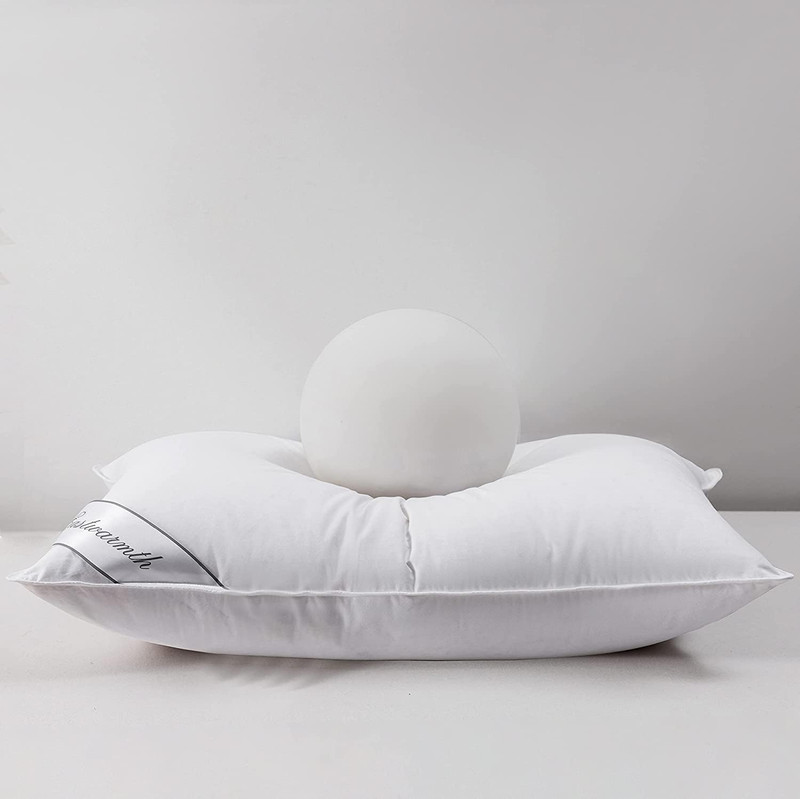 Goose Down Feather Hotel Collection Bed Pillow for Sleeping,100% Cotton gallery