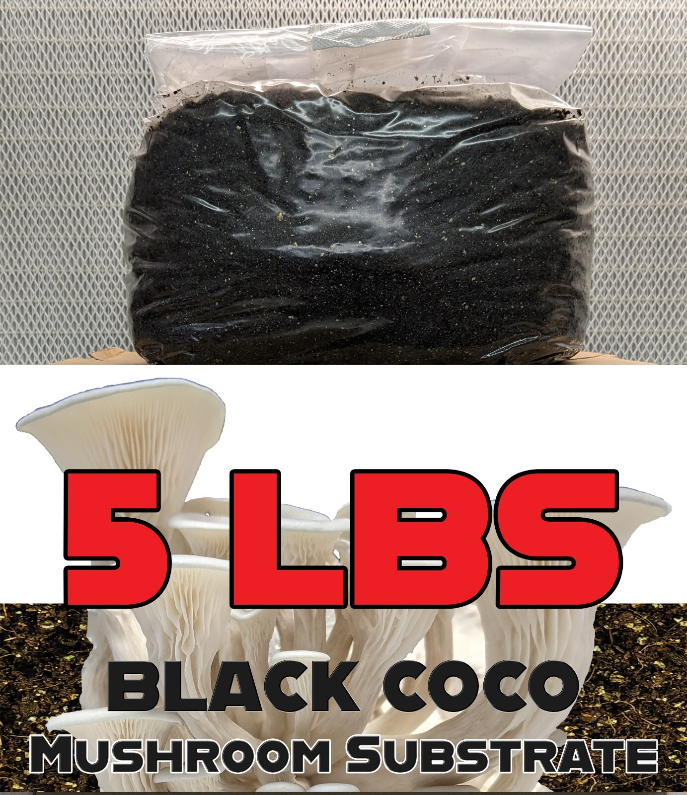 5 LBS Black Coco Mushroom Substrate gallery