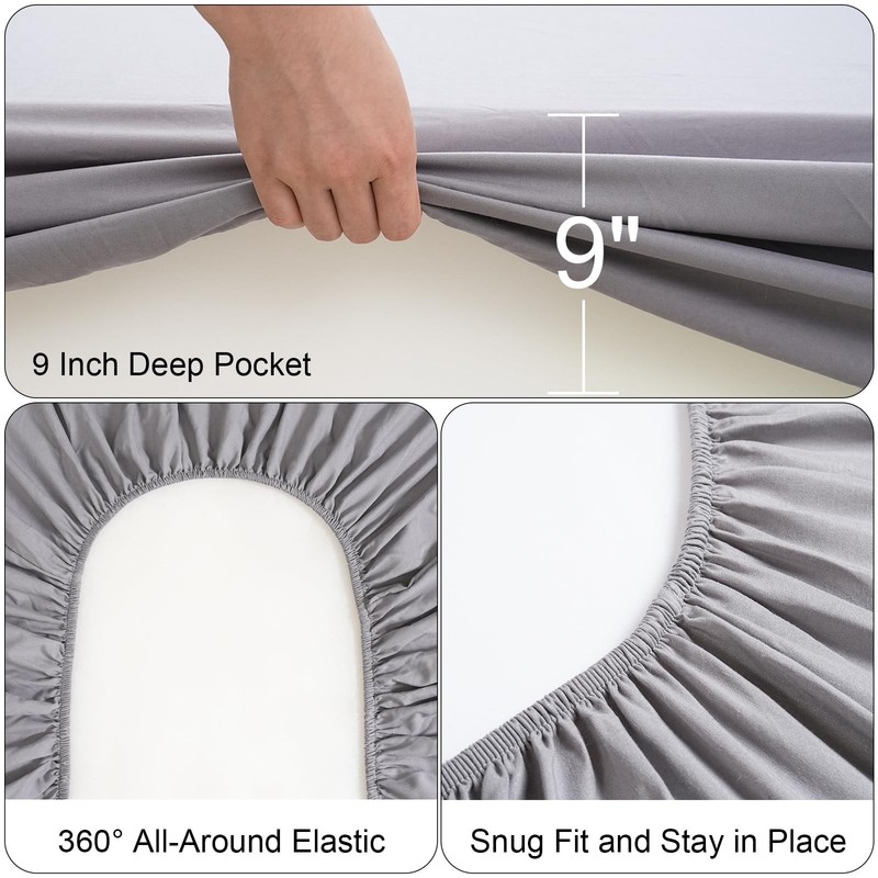 Cot Sheets 31" x 75", Cot Sheet Set 4 Piece for Narrow Twin/RVs Bunk/Camper B... gallery