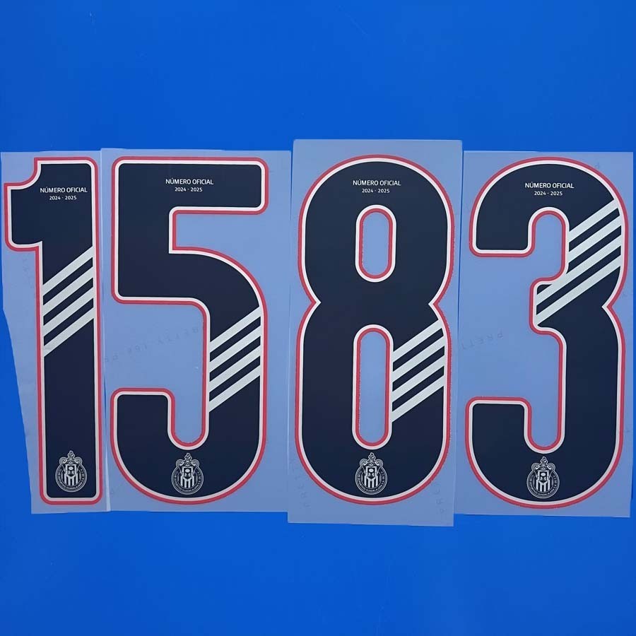 2024-25 Chivas Name Number Personalise Customise Player Size Nameset Print gallery