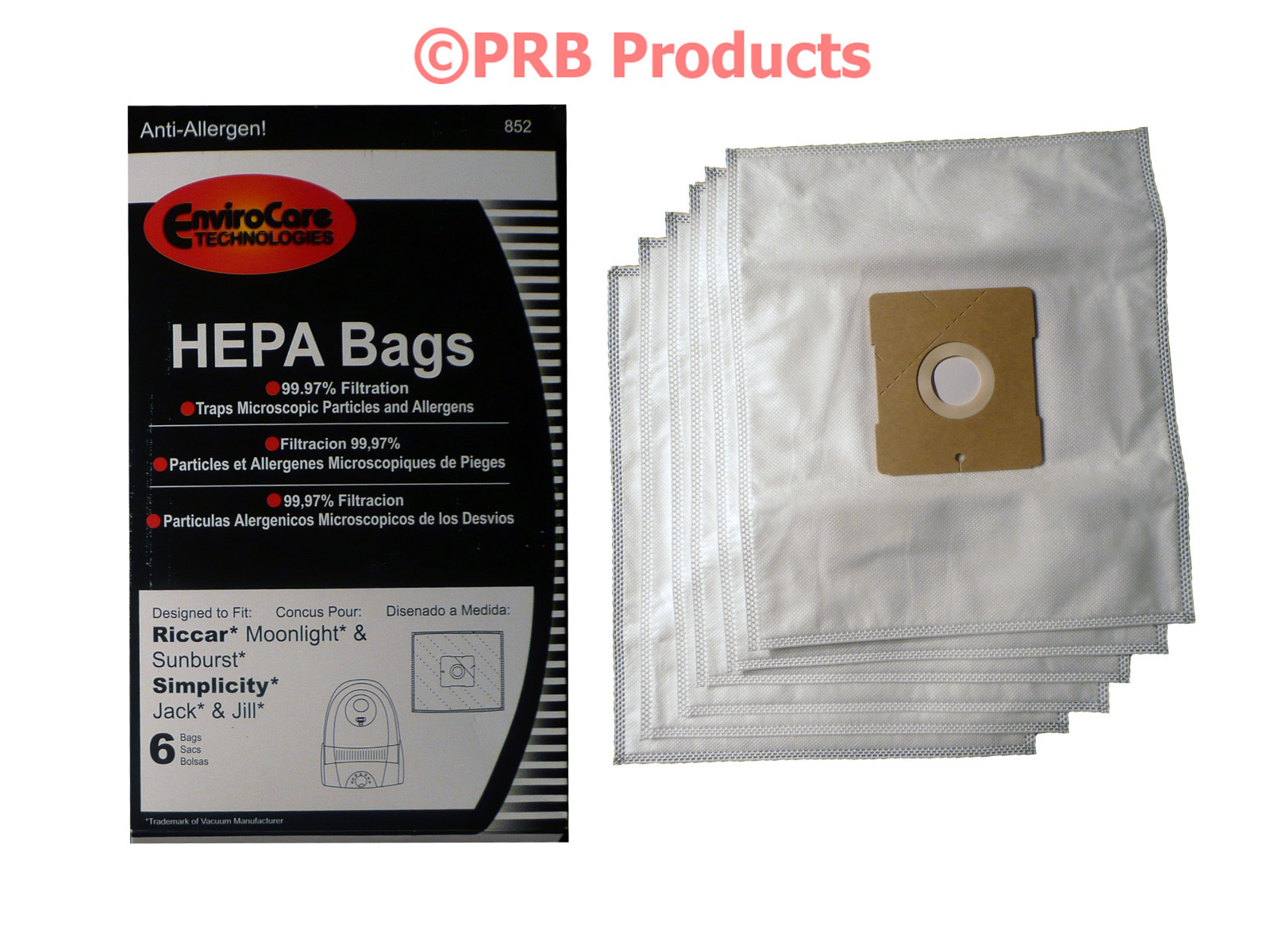 HEPA Type Z Bag Fits Riccar Moonlight Sunburst Pizzaz Canister Vacuum Cleaners gallery