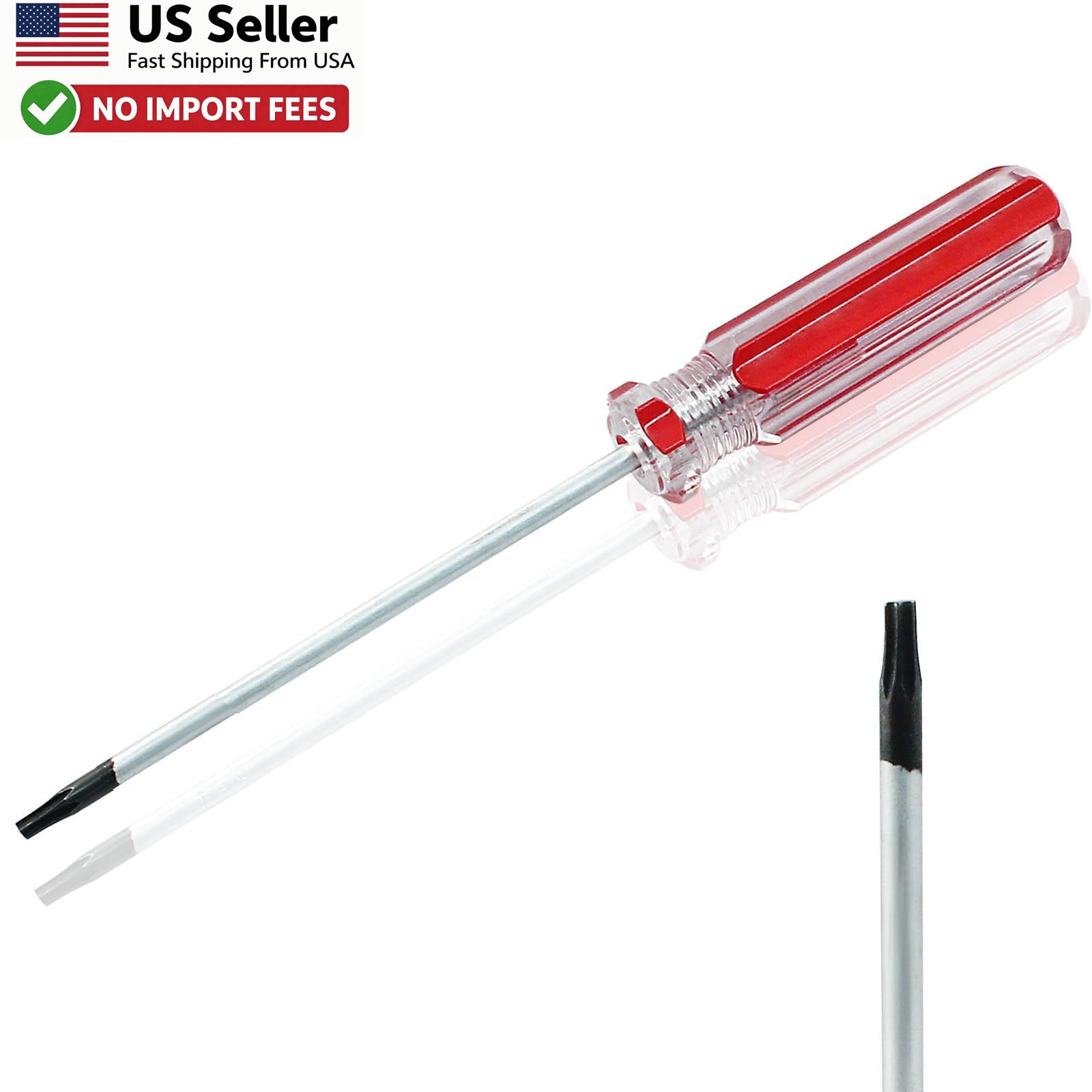 T8 Torx Screwdriver 75mm (3in) Magnetic Tip 6-Point Star Precision FROM USA gallery