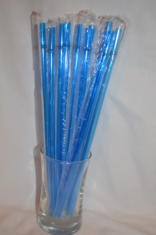 Reusable Straws Clear Solid Colors Plastic Acrylic 9” with Rings BPA Free Sealed gallery