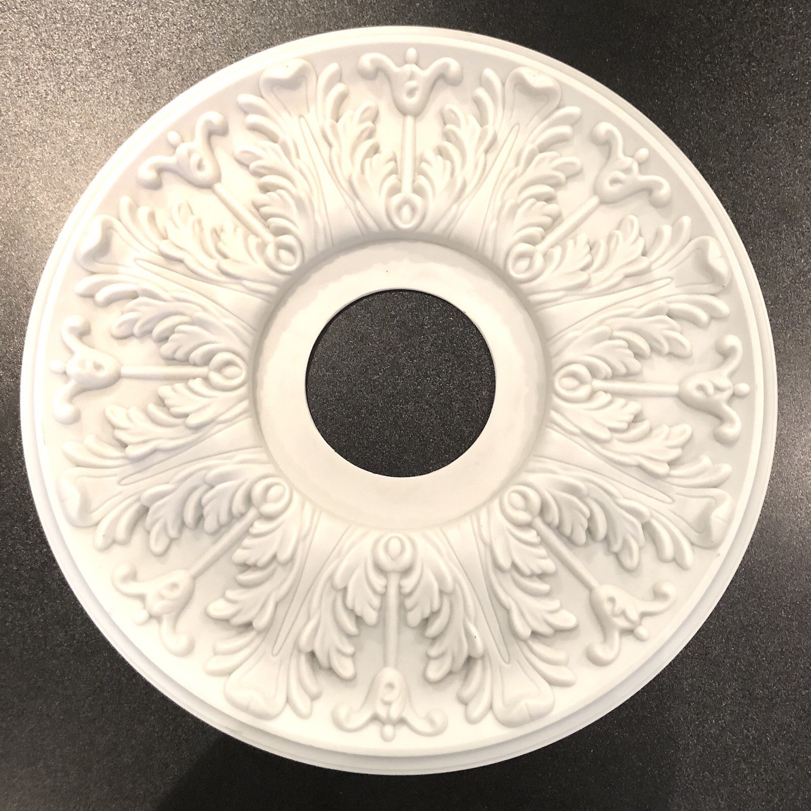 Ekena Millwork CM16AP Apollo Ceiling Medallion Plastic 16inch Unpainted New gallery