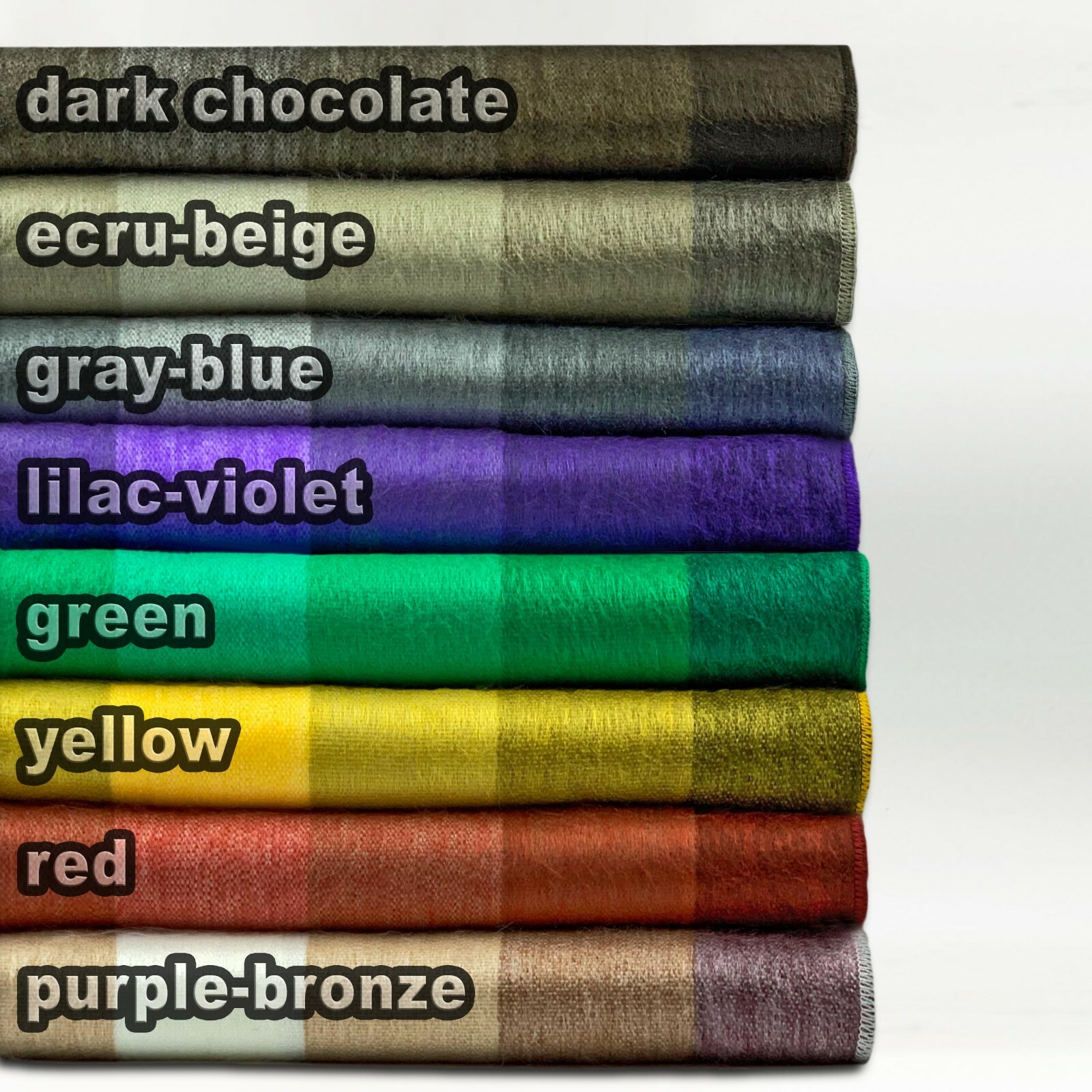 SOFT & WARM & COZY STRIPED BED SOFA ALPACA WOOL THROW BLANKET HOME DECOR 90"x65" gallery