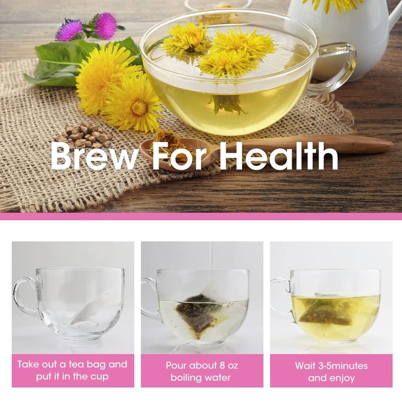 Organic Roasted Dandelion Root Tea with Milk Thistle and Peppermint - Herbal ... gallery