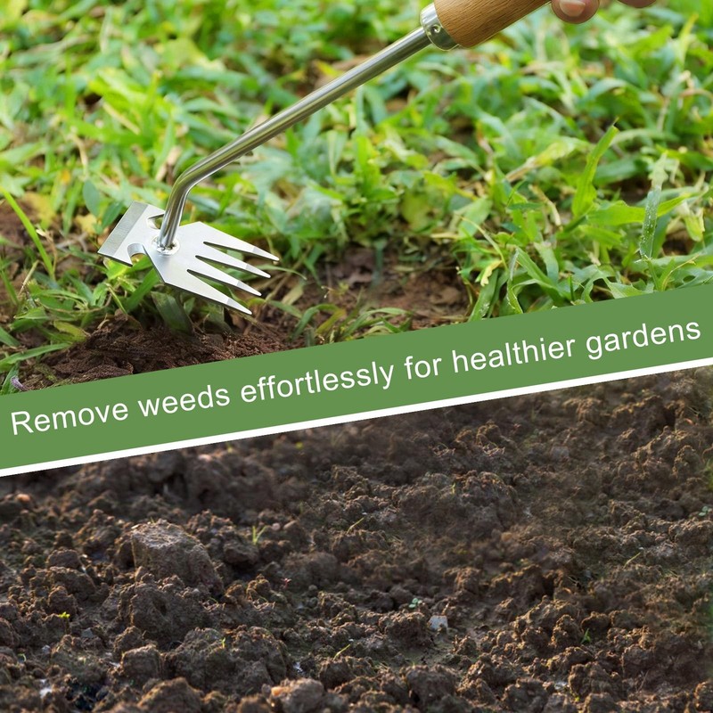 Orelex Weed Puller Tool, Pulling Weeding Garden Silver gallery
