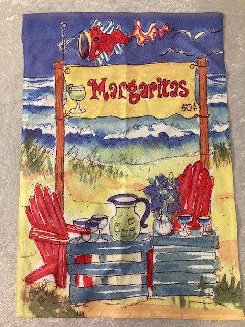 Margaritas Outdoor Decorative Flag 18"L x 12"W Polyester Summer Beach gallery