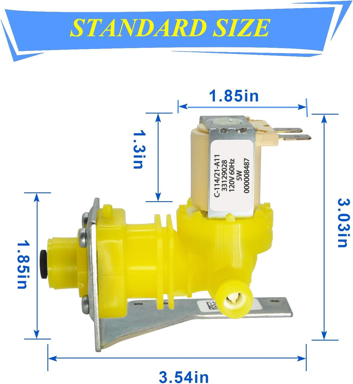 Freezer Inlet Valve Compatible with IH9120 Manitowoc Ice Machine 000008487 Valve gallery