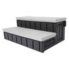 Black+Grey Universal 2 Slip-Resistant 36'' Spa&Hot Tub Step Outdoor with Storage gallery