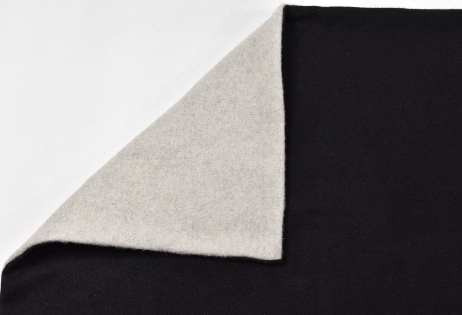 Williams Sonoma SAMPLE Reversible Double Face Cashmere Pillow Cover Black 22x22 gallery