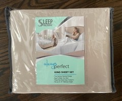 SLEEP PHILOSOPHY Microfiber Sheet Set – 4pc Tan/Taupe – King – NEW! FREE SHIP!!
