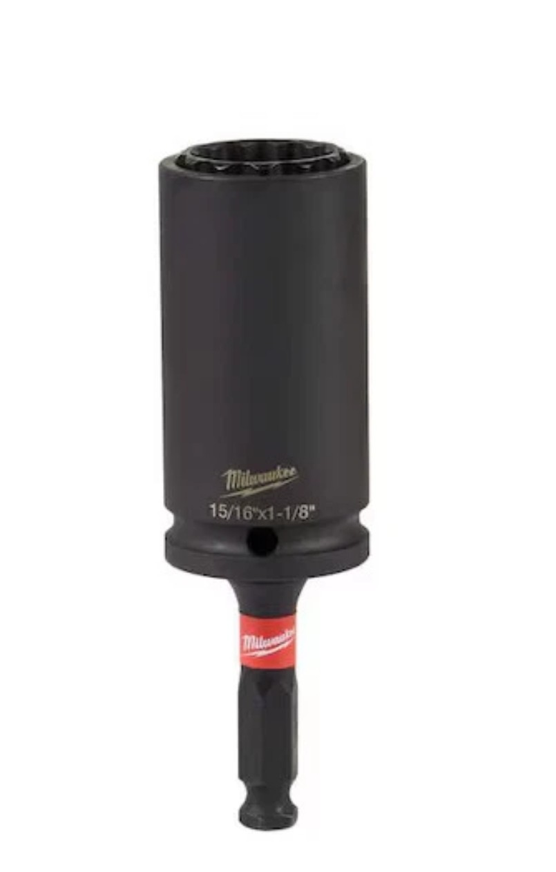 Milwaukee Tool 49-66-5124 Shockwave Lineman's 12 Point 15/16 In. And 1-1/8 In. gallery