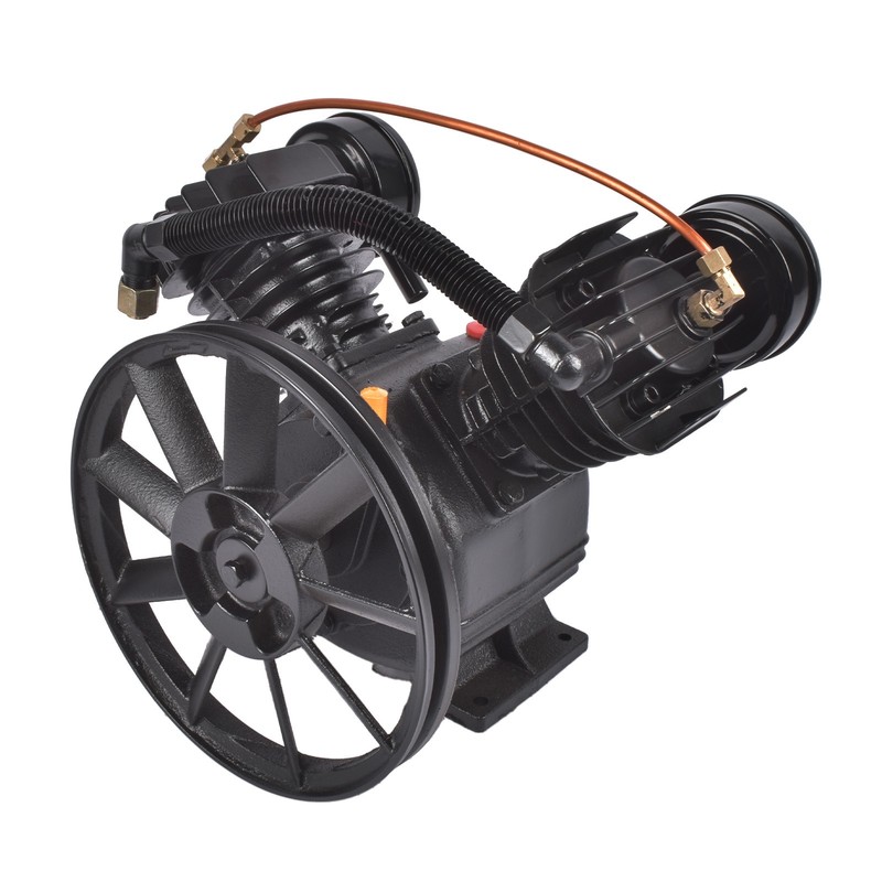 Single Stage Air Compressor Pump 2 Cylinder Cast Iron 15 SCFM 950-1400 RPM gallery