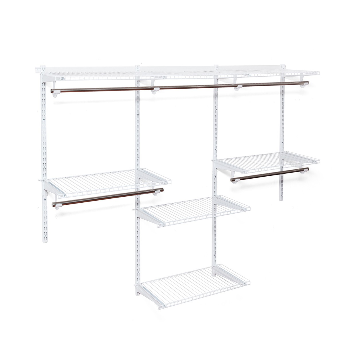 Wall Mounted Adjustable Closet Organizer Custom Metal Closet Organizer System gallery
