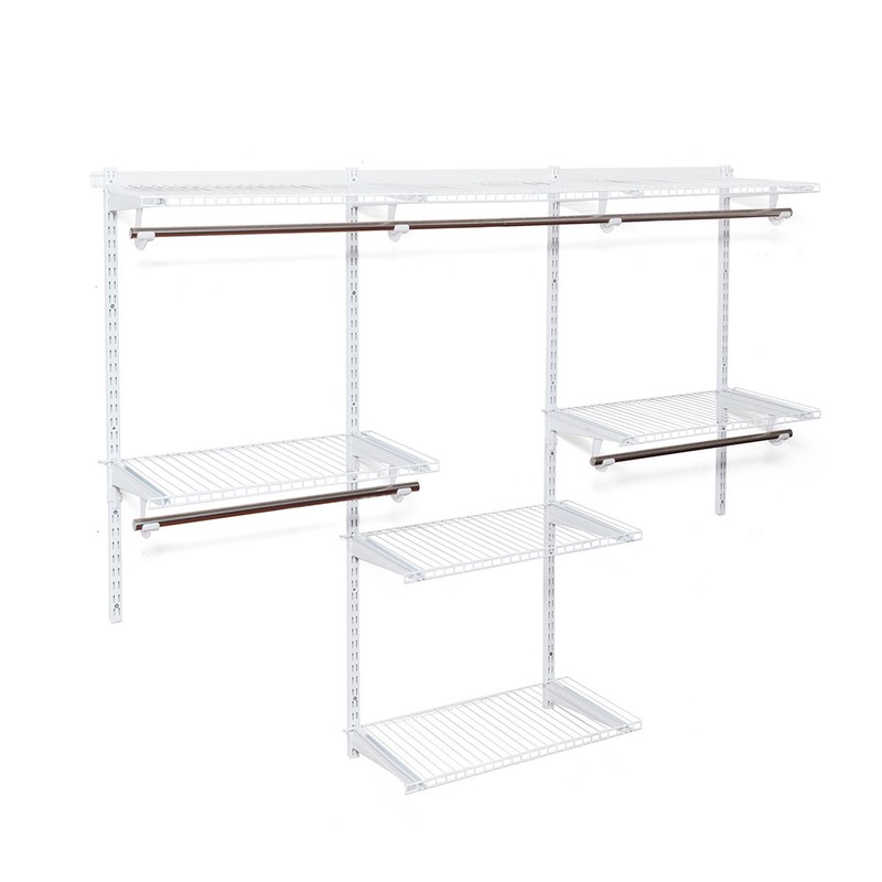 Wall Mounted Adjustable Closet Organizer Custom Metal Closet Organizer System gallery