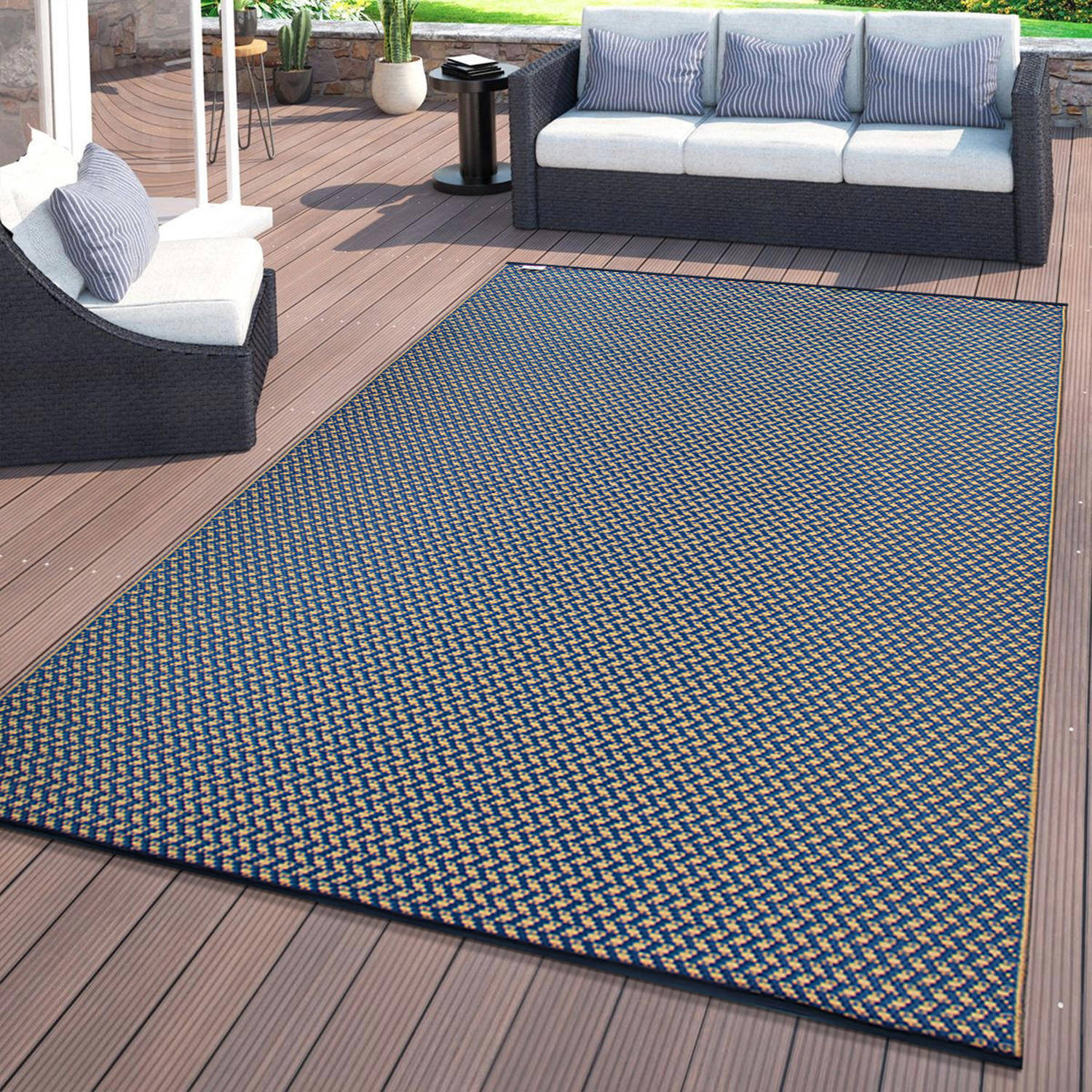Rugshop Outdoor Carpet Rug Modern Solid Reversible Plastic Indoor Outdoor Rugs gallery