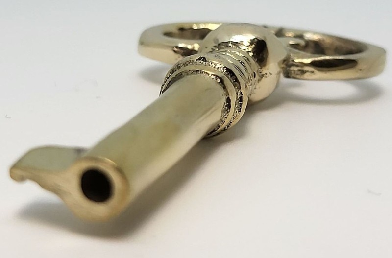 Small Cast Brass Key Polished Skeleton Antique retro desk cabinet hope chest box gallery