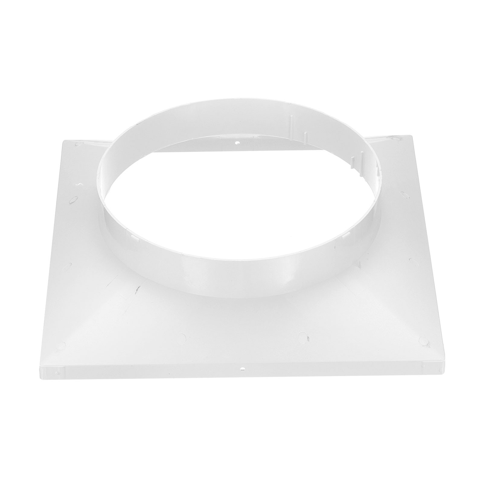 13" to 10" Duct Connector Flange Plastic Square to Round Straight Ceiling gallery