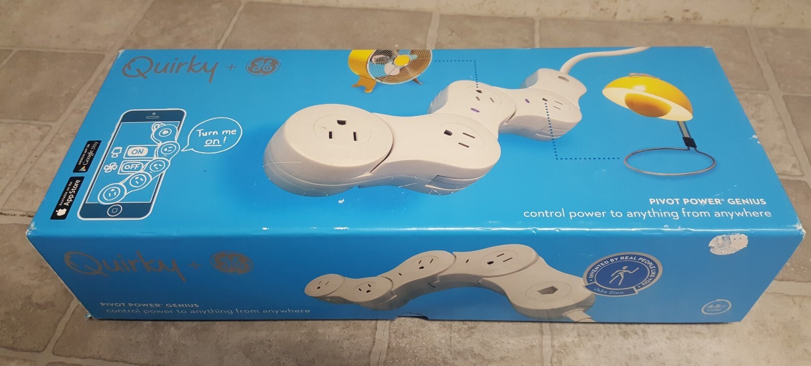 WINK Quirky + GE Pivot Genius Wi-Fi Smart Connected Home Extension Power Strip gallery