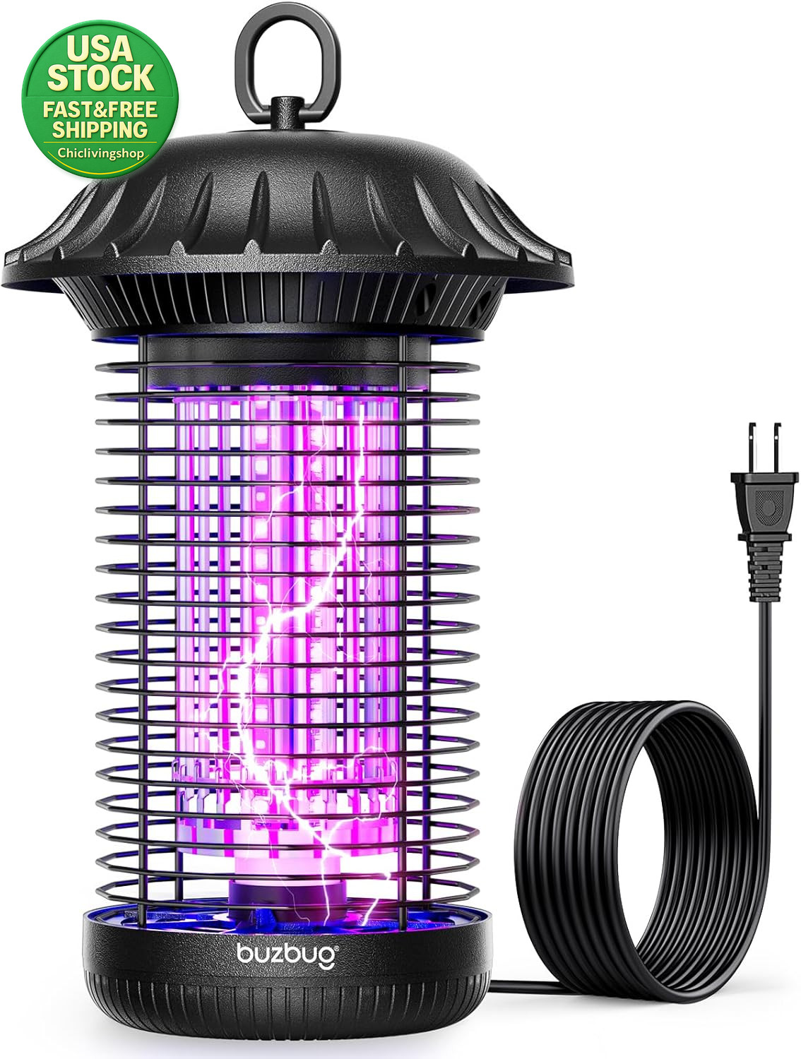 LED Bug Zapper Indoor Outdoor 50000 Hrs Lifespan Electric Shock Tech gallery