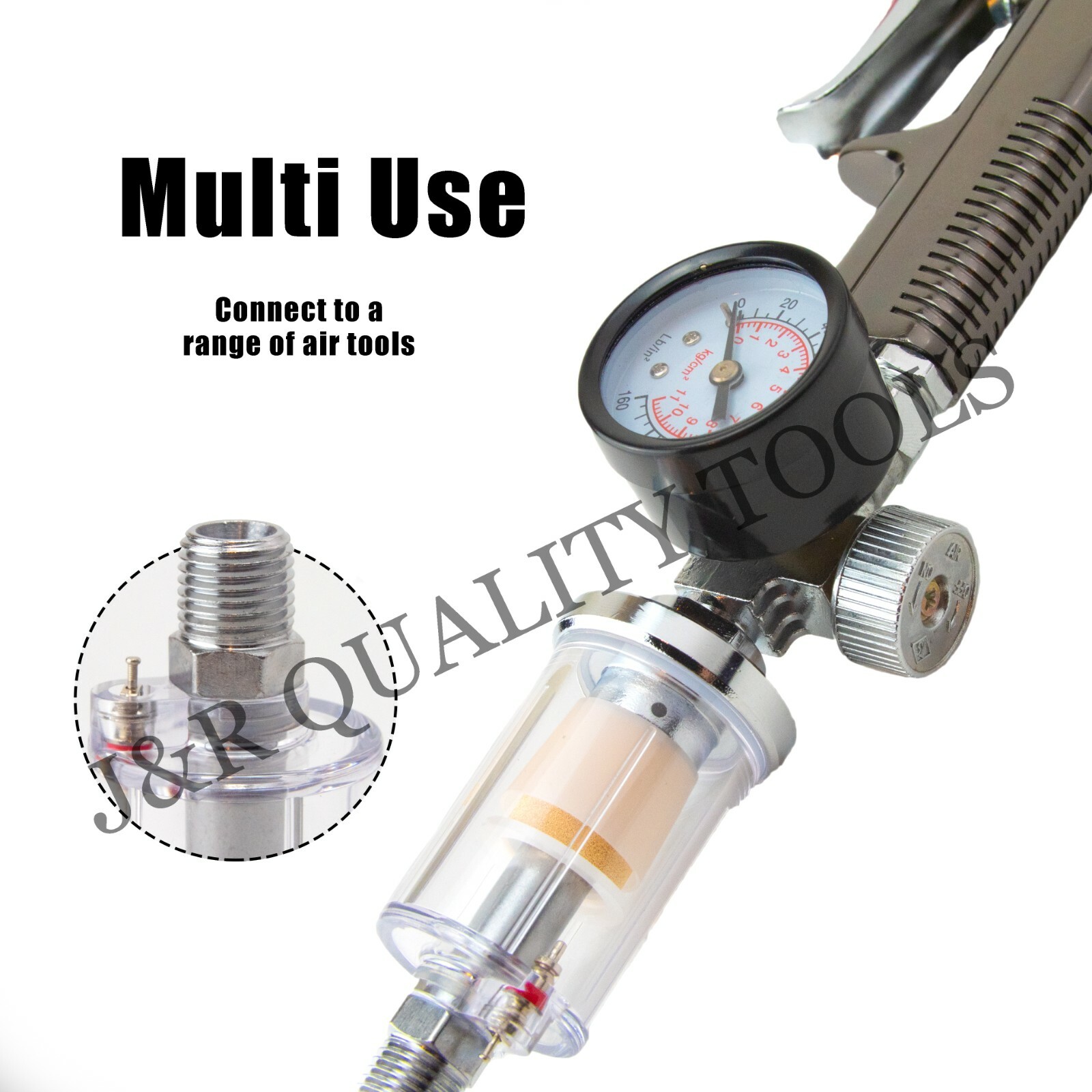 VCT In Line Oil Water Separator Filter Separator 1/4" Air Brush Compressor Tool gallery