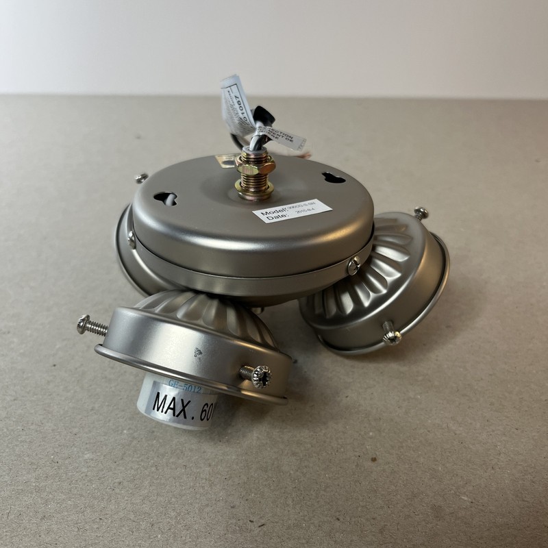Concord 3 light turtle ceiling fan light kit Satin Nickel Silver New gallery