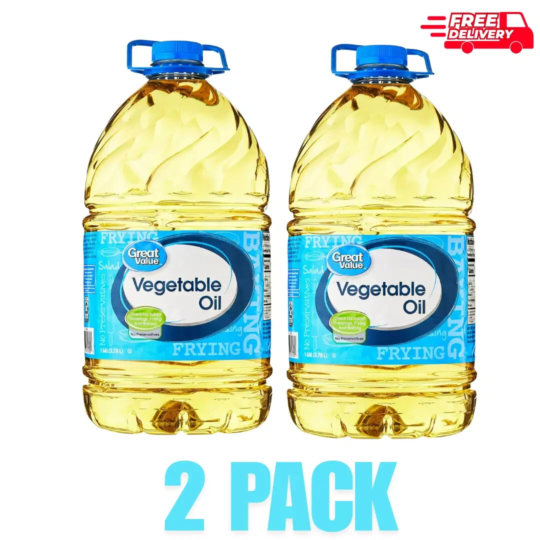 (2 pack )Great Value Vegetable Oil, 1 Gallon choice for all of your cooking New gallery