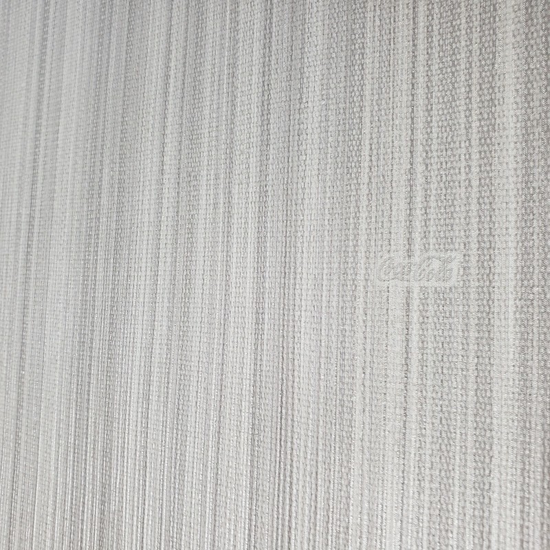 Vinyl gray off white silver metallic vertical stria lines textured Wallpaper 3D gallery