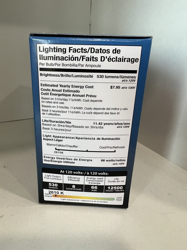 *NEW* EiKO 75 Watt 130 V Rough Service Bulbs - Includes 2 Bulbs. 75A/RS (C14B) gallery