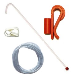 24″ Racking Cane Siphon kit w/ Tip, 5′ hose, Clamp up to 6 Gal. Carboy Beer Wine