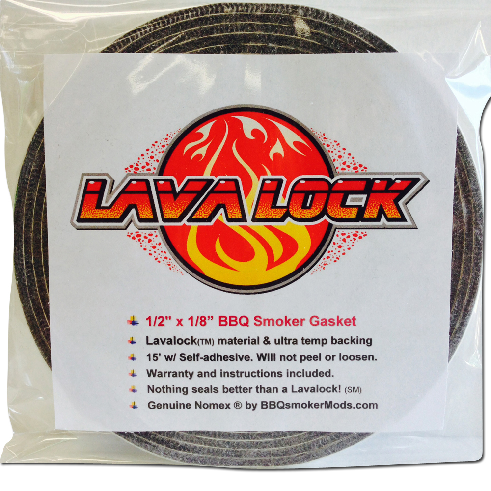 Grey Lavalock® Gasket High Temp BBQ Smoker Grill Nomex Self Stick 1/2 x 1/8 x 15 gallery