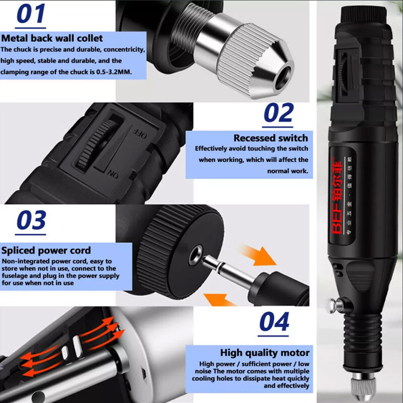25pcs Variable Speed Rotary Tool Kit Accessories Grinding Sanding Polishing Set gallery