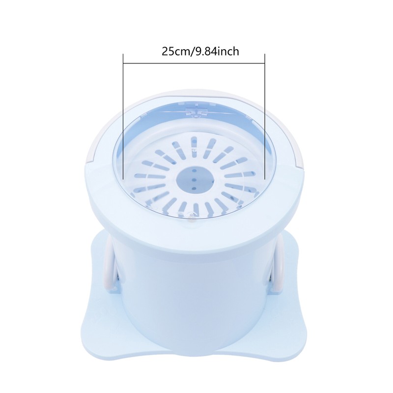 Mini Dryer Portable Compact Clothes Spin Dryer Manual Home Laundry Dryer Blue gallery
