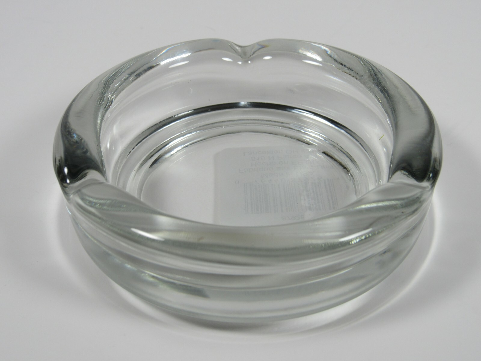 Ashtray Classic 4 Inch Clear Glass Round by Anchor Hocking Made in the USA gallery