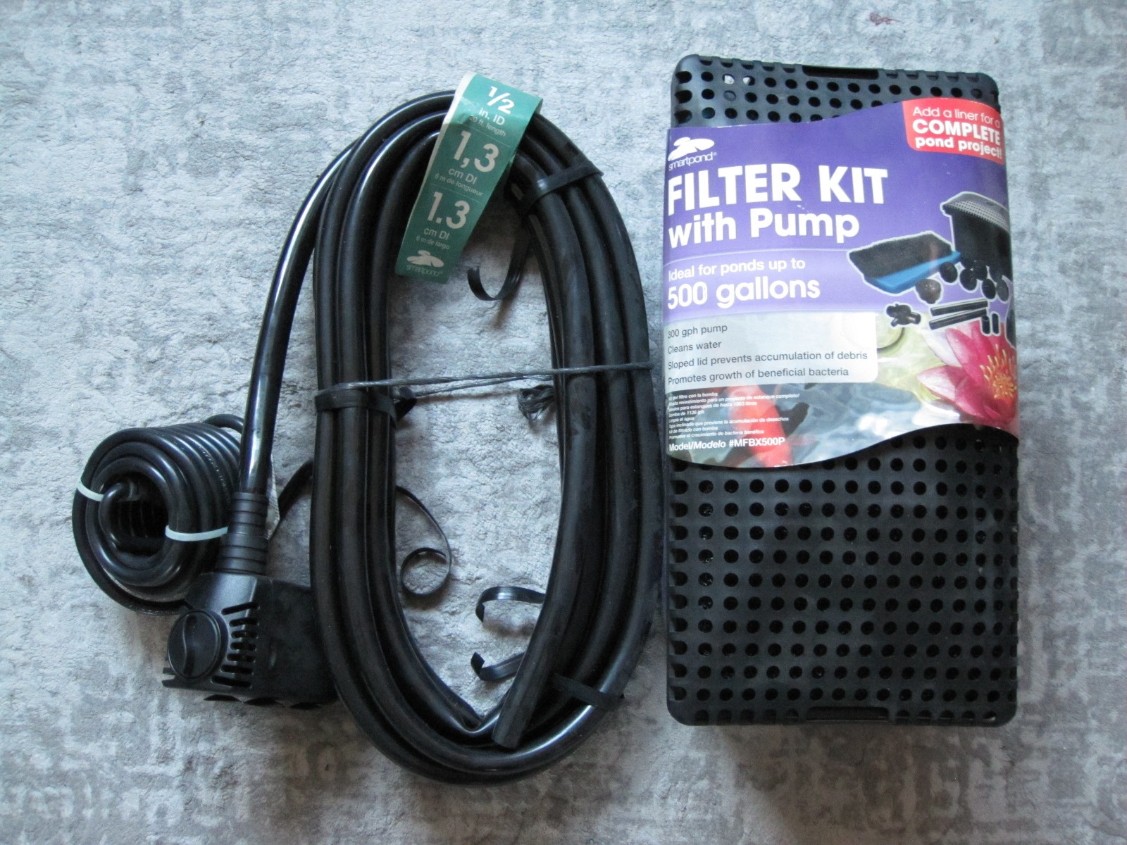 Smartpond Filter Kit With Pump 52282 Ponds up to 500 Gallons w/ EXTRA Tubing gallery