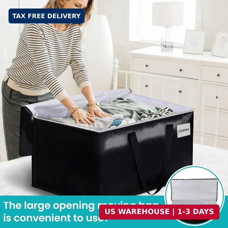 Extra Large Moving Boxes-Moving Bags with Zipper, Carrying Handles and Tag Pocke gallery