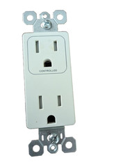 PCS PulseWorx UPB Split Duplex Wall Receptacle, White (RM1-15-W)