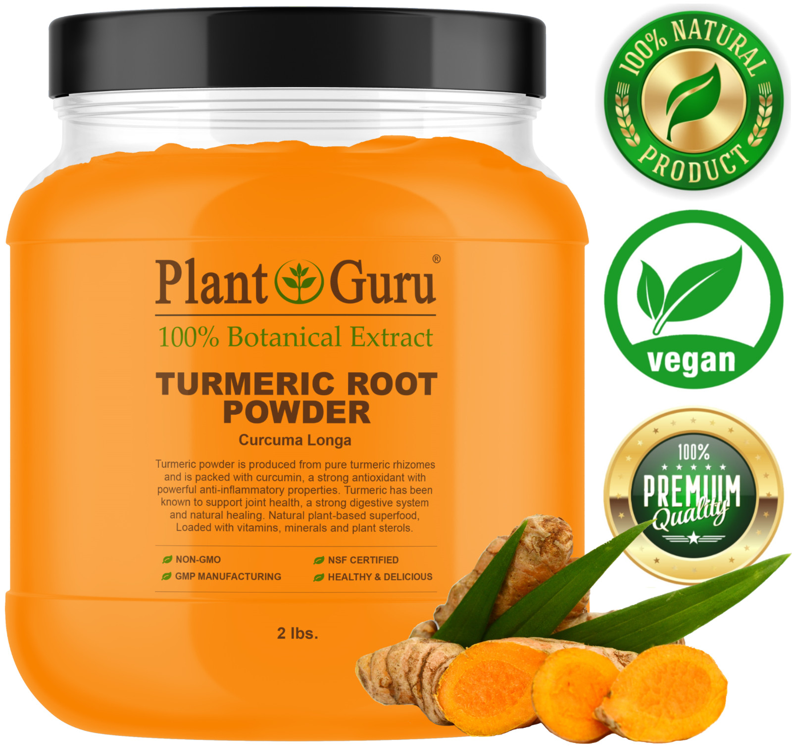 Turmeric Root Powder 2.5 lb Jar Curcumin Curcuma Longa 2 1/2lb Bulk Spice gallery