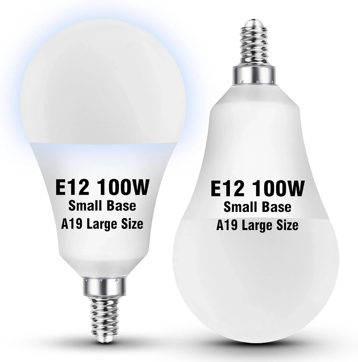 E12 LED Ceiling Fan Light Bulbs 100 Watt Equivalent, Daylight White 5000K 9W 100 gallery