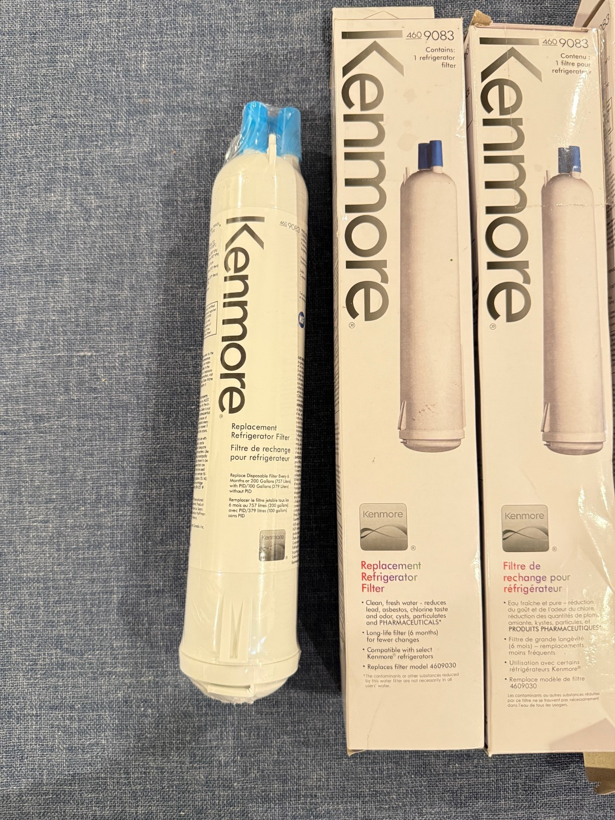 3 pack - Kenmore 460-9083 Replacement Refrigerator Water Filters - sealed gallery
