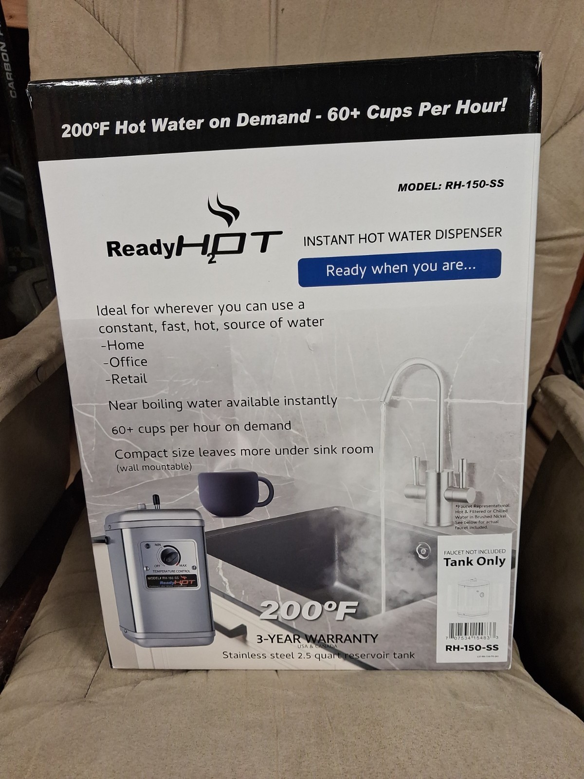 Ready Hot Compact Instant Hot Water Dispenser Tank, Wall Mounted, Adjustable ... gallery