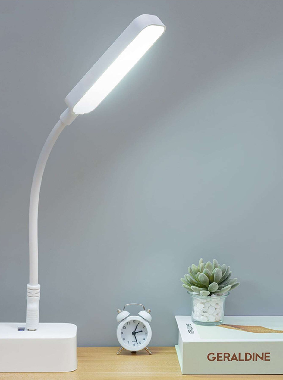 1 PC Small LED Desk Lamp - Portable Eye Protection for Dorm & Bedside Use - NEW gallery