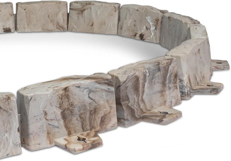 Stone-Look Garden Border Edging Kit\ gallery