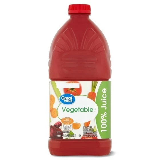 (2 pack) Great Value 100% Vegetable Juice, 64 fl oz gallery