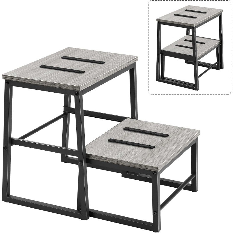 2 Step Stools for Adults & Kids, Heavy Duty Adjustable Retractable Step Stool gallery