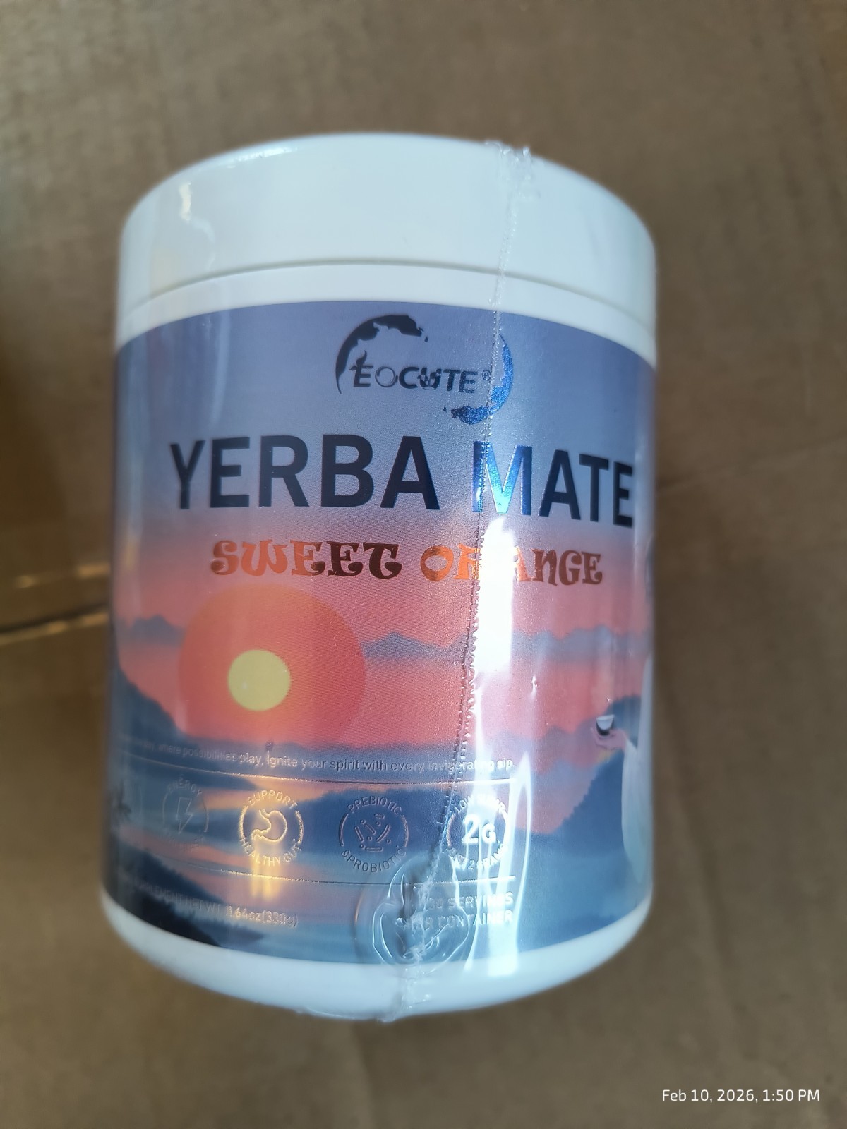 Yerba Mate Instant Tea Powder 3 In 1 Prebiotics Probiotics Super Drink Orange gallery