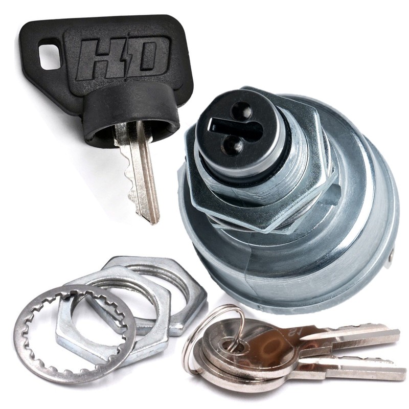Ignition Key Switch For John Deere TCA22740 - TCA15075 w/ DUST SHIELD KEY gallery